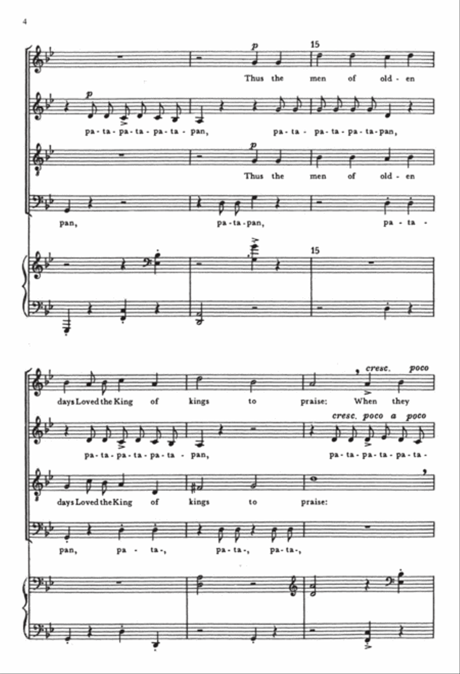 The Seven Joys of Christmas: 4. The Joy of Children: Patapan 4-Part scores gallery preview page 4