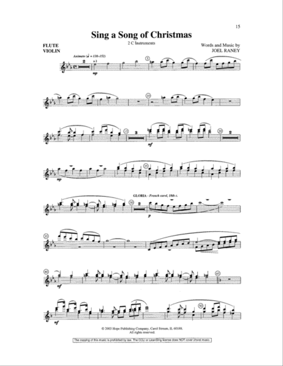 Sing a Song of Christmas Sing a Song of Christmas 3-Part scores gallery preview page 15