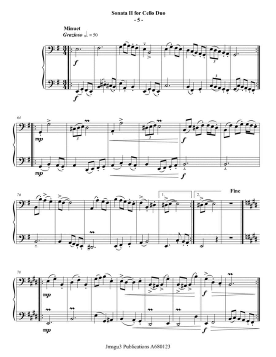 Sammartini: Sonata Op. 1 No. 2 for Cello Duo image number null