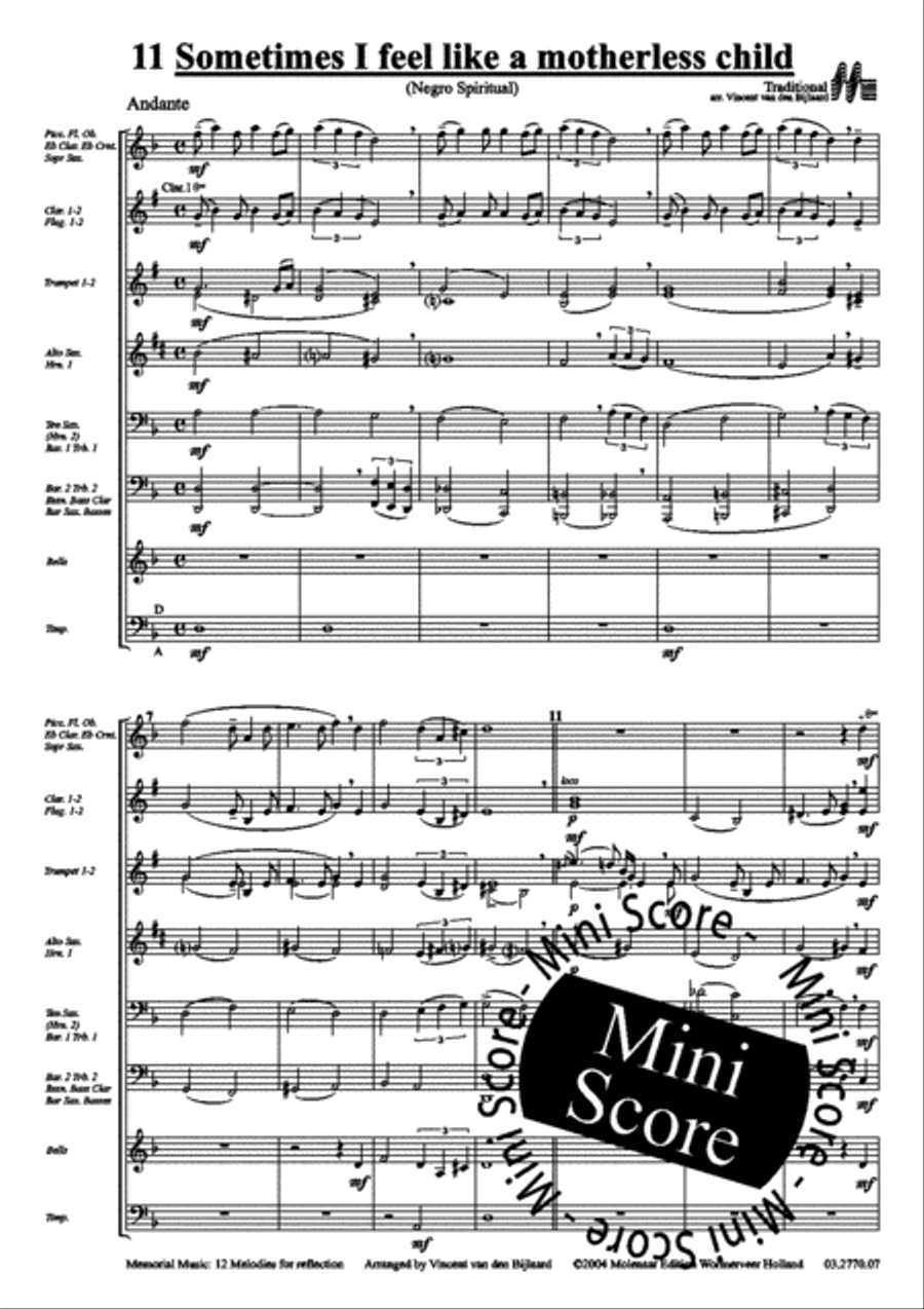 Memorial Music Fanfare Band scores gallery preview page 34