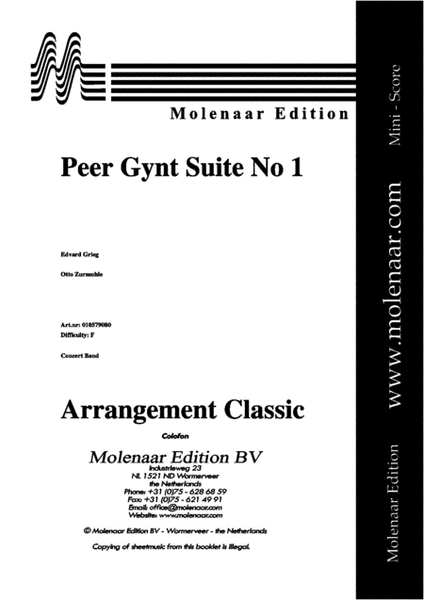 Peer Gynt Suite No 1