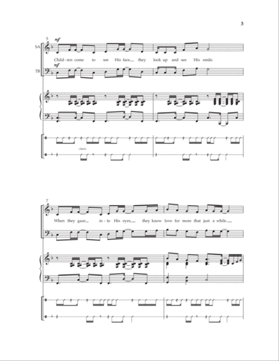 Watoto Waje (Let The Children Come) 4-Part scores gallery preview page 2