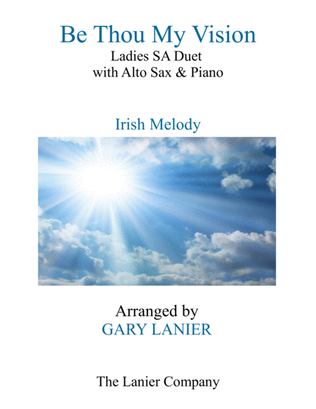 Book cover for BE THOU MY VISION (Ladies SA Duet, Alto Sax and Piano)