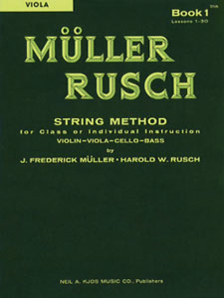 Muller-rusch String Method Book 1-viola