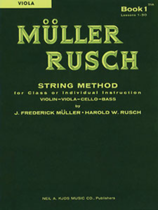Book cover for Muller-Rusch String Method Book 1 - Viola