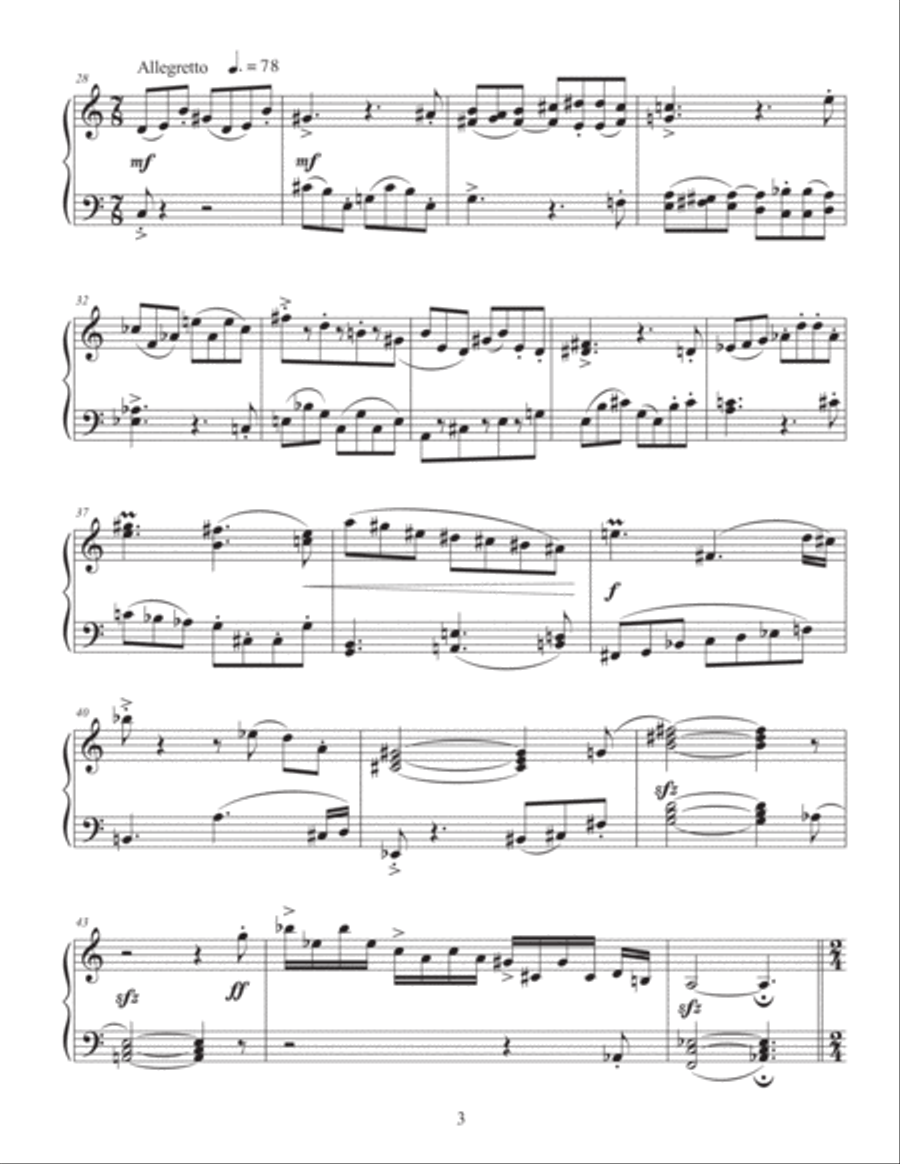 Piano Sonata no. 13 (in Two Movements) Piano Solo scores gallery preview page 5