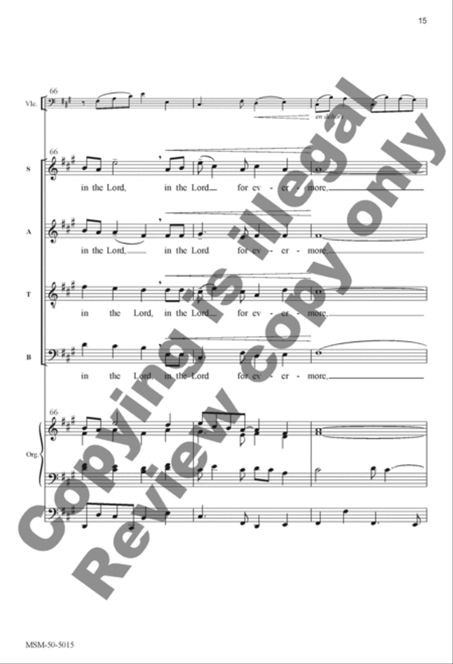 Lord, My Heart Is Not Proud (Choral Score) image number null