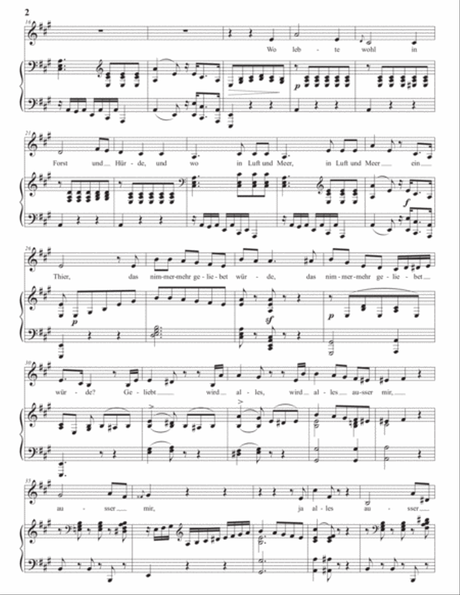 BEETHOVEN: Seufzer eines Ungeliebten und Gegenliebe, WoO 118 (transposed down a tritone) Voice scores gallery preview page 3