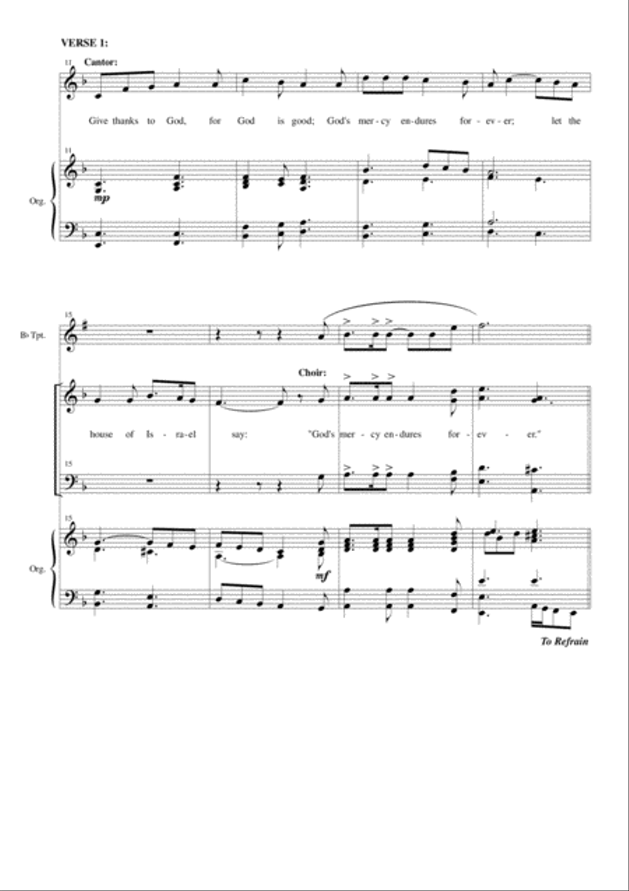 Psalm 118: Easter Psalm Psalm 118: Easter Psalm 4-Part scores gallery preview page 3