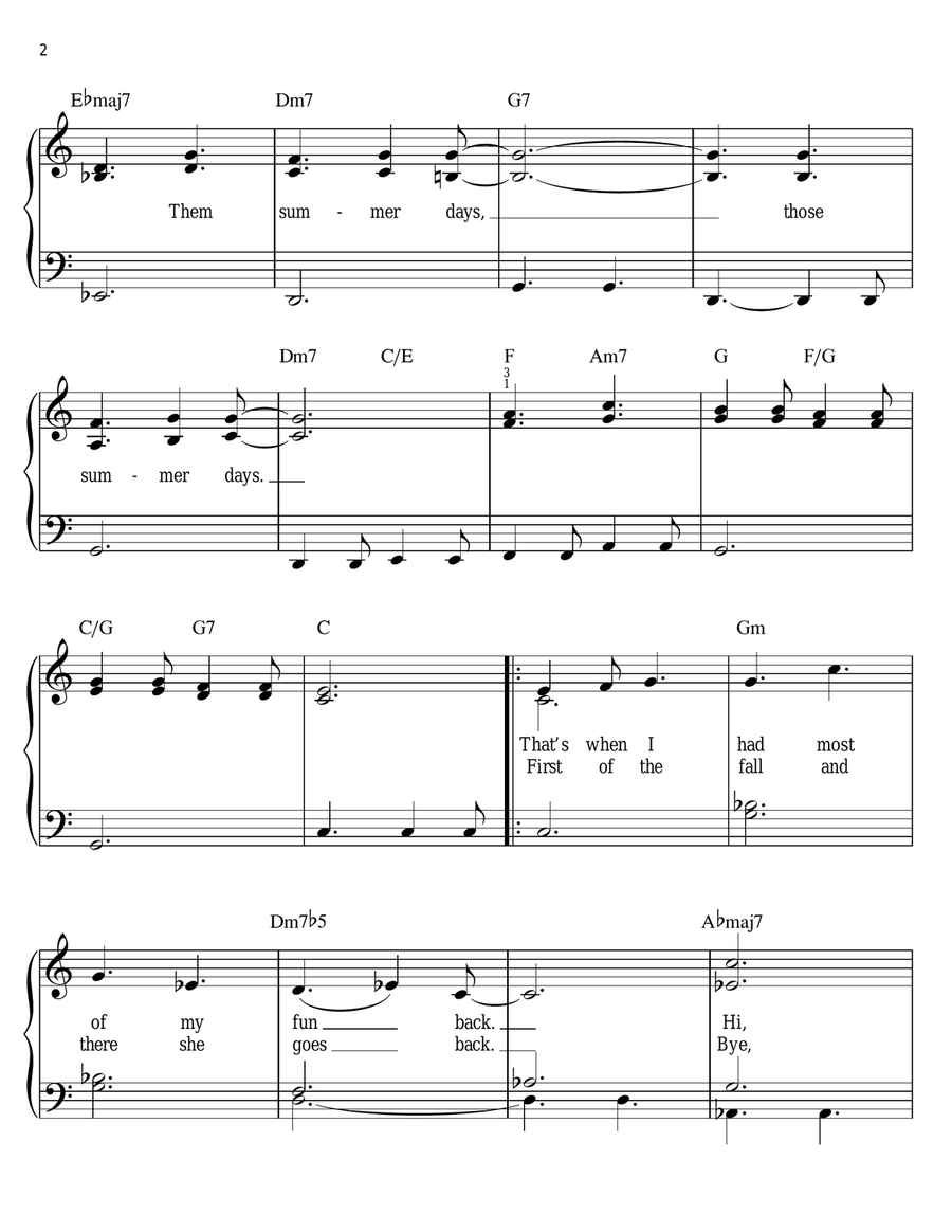 Hot Fun In The Summertime Voice scores gallery preview page 2