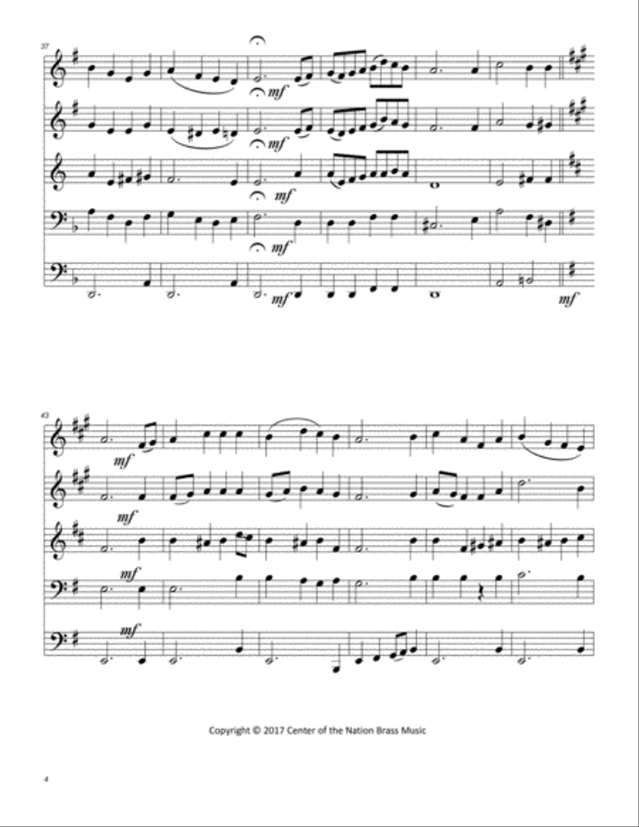 O Come, O Come, Emmanuel O Come, O Come, Emmanuel Brass Ensemble scores gallery preview page 5