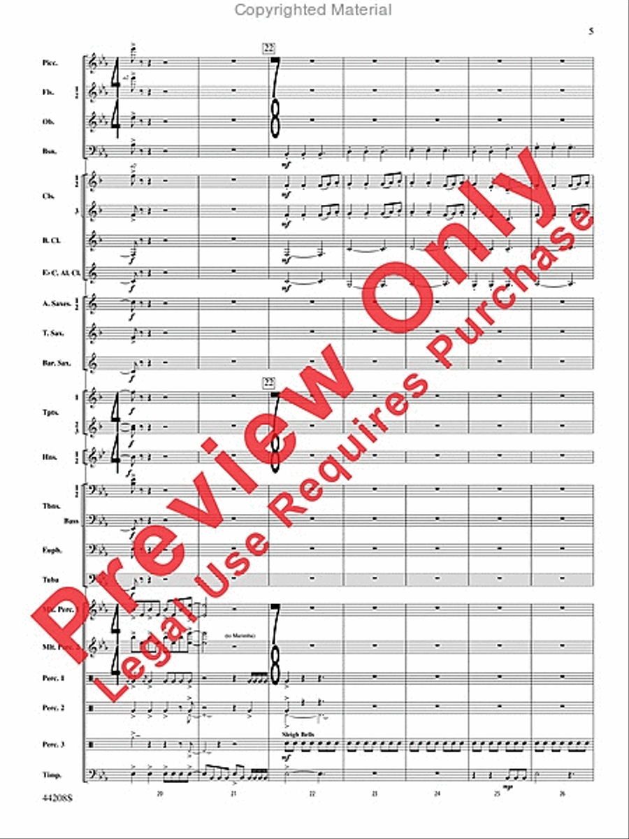 Undecim Concert Band scores gallery preview page 6