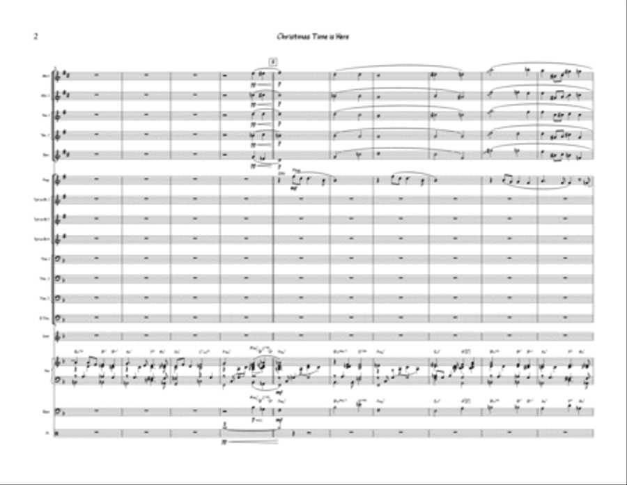 Christmas Time Is Here Jazz Ensemble scores gallery preview page 2