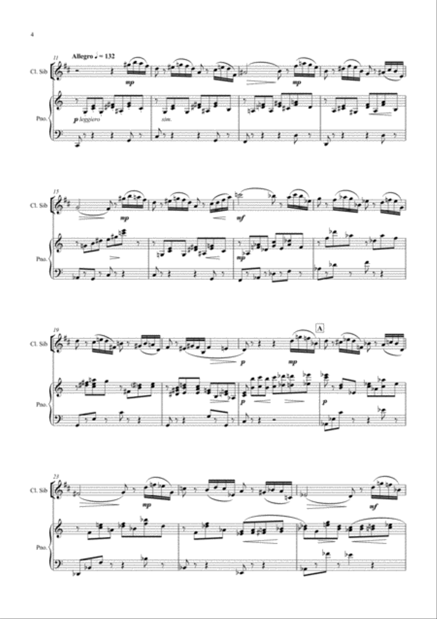 Souvenirs de Bergamo Woodwind Duet scores gallery preview page 4