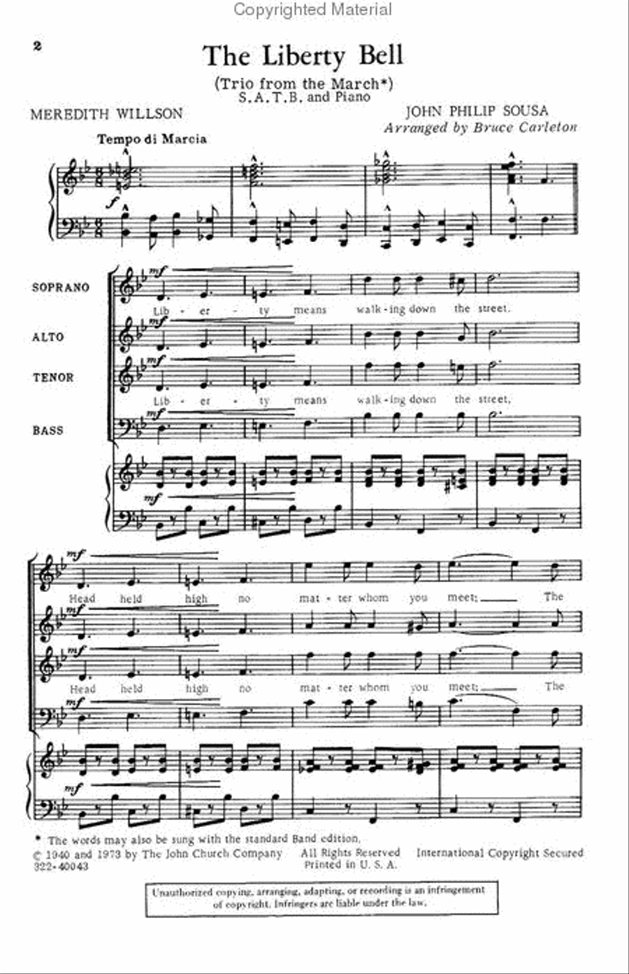 The Liberty Bell 4-Part scores gallery preview page 2
