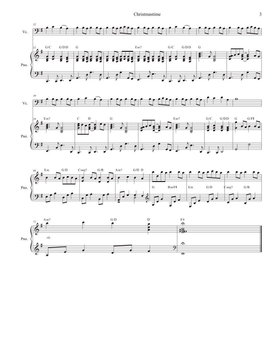 Christmastime Piano scores gallery preview page 3