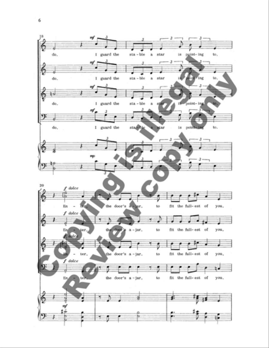 Nativity Madrigals Nativity Madrigals 4-Part scores gallery preview page 10