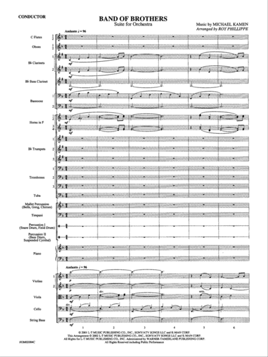 Band of Brothers: Score Full Orchestra scores gallery preview page 3