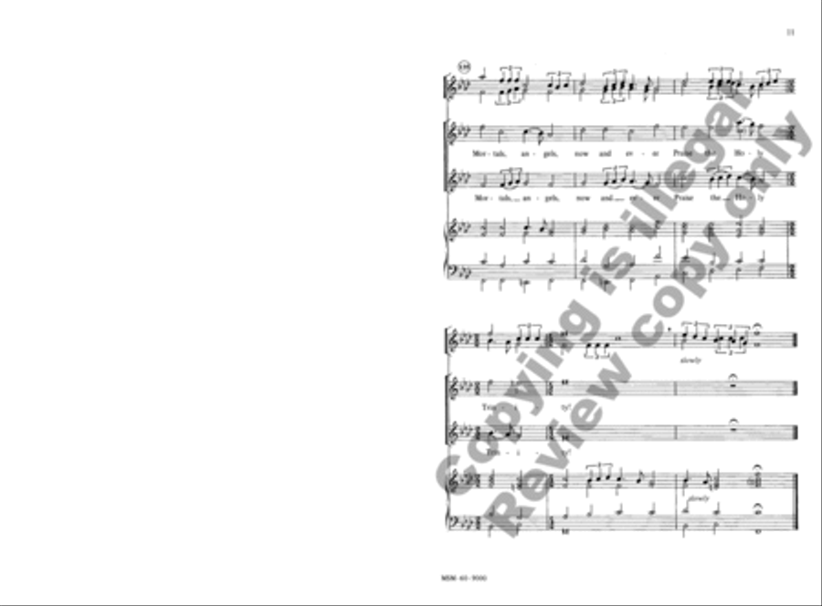 Thy Strong Word (Choral Score)