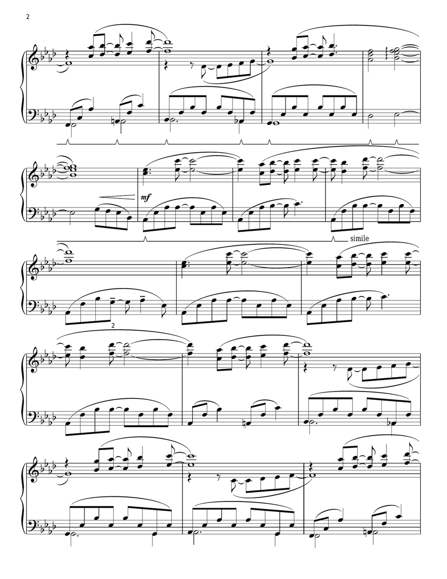 Love Theme From St. Elmo's Fire (arr. Phillip Keveren) Piano Solo scores gallery preview page 2