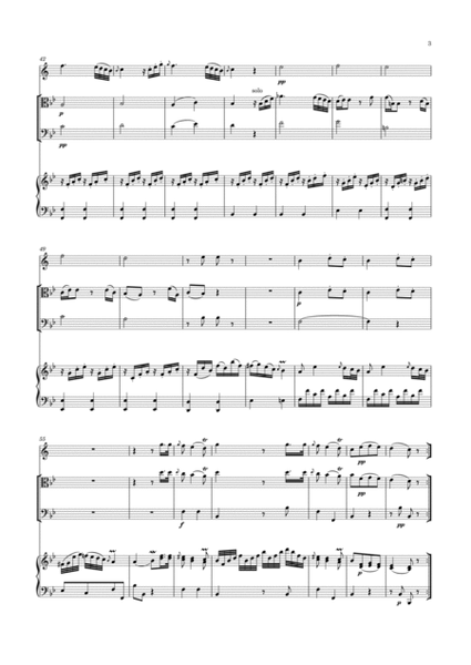 Amalia - Divertimento in B-flat major, for clarinet, Viola, Violoncello & Piano