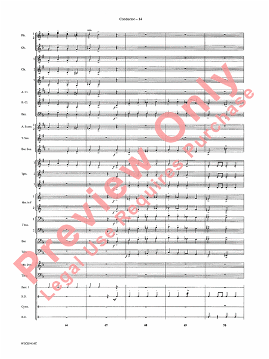 Strike Up the Band Concert Band scores gallery preview page 16