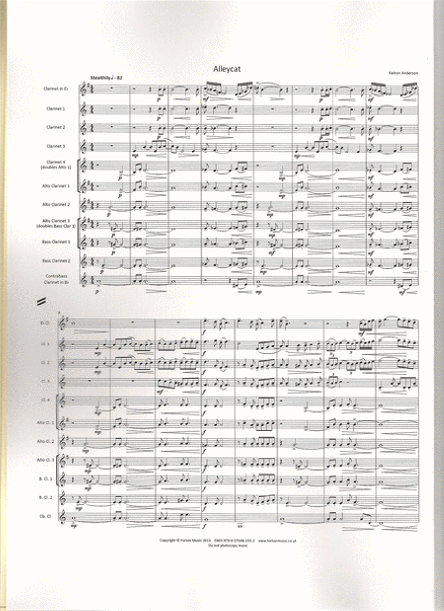 Alleycat B-Flat Clarinet scores gallery preview page 2