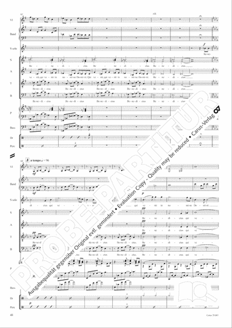 Missa latina 4-Part scores gallery preview page 49