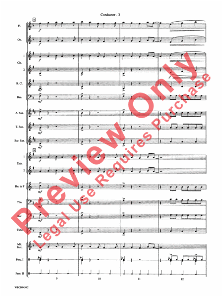 Lion Sleeps Tonight Concert Band scores gallery preview page 6