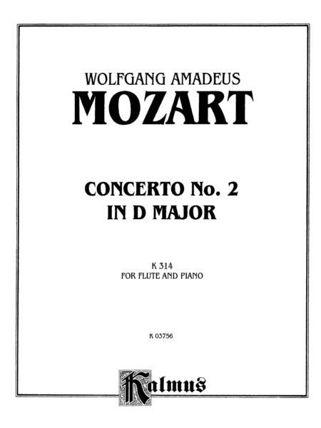 Flute Concerto No. 2, K. 314 (D Major) (Orch.)