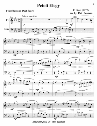 Petofi Elegy-Liszt-flute-bassoon duet