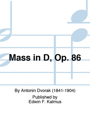Book cover for Mass in D, Op. 86