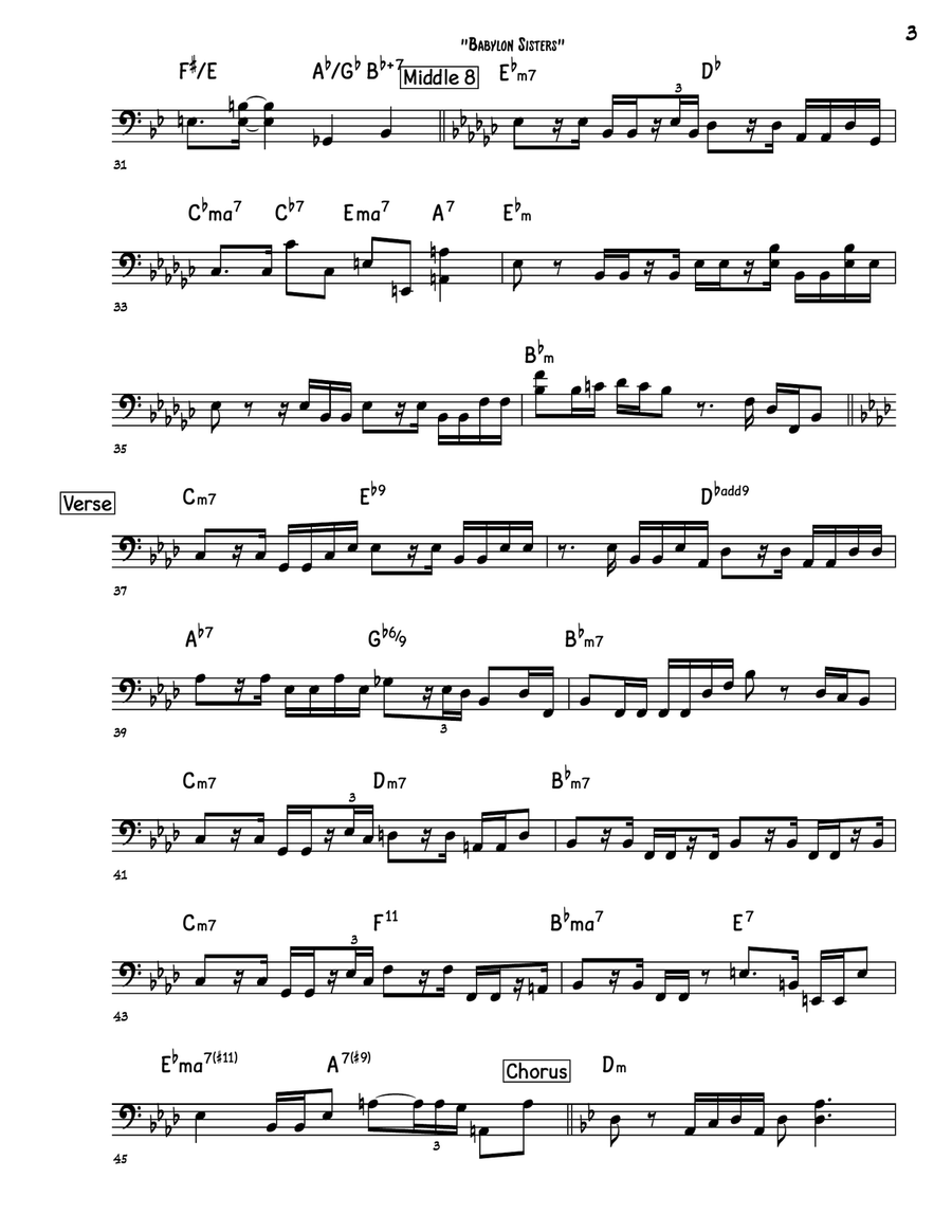 Babylon Sisters Acoustic Guitar scores gallery preview page 3