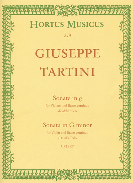Sonata for Violin and Basso continuo g minor 'Devils Trill'