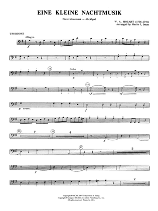 Eine Kleine Nachtmusik, 1st Movement: 1st Trombone
