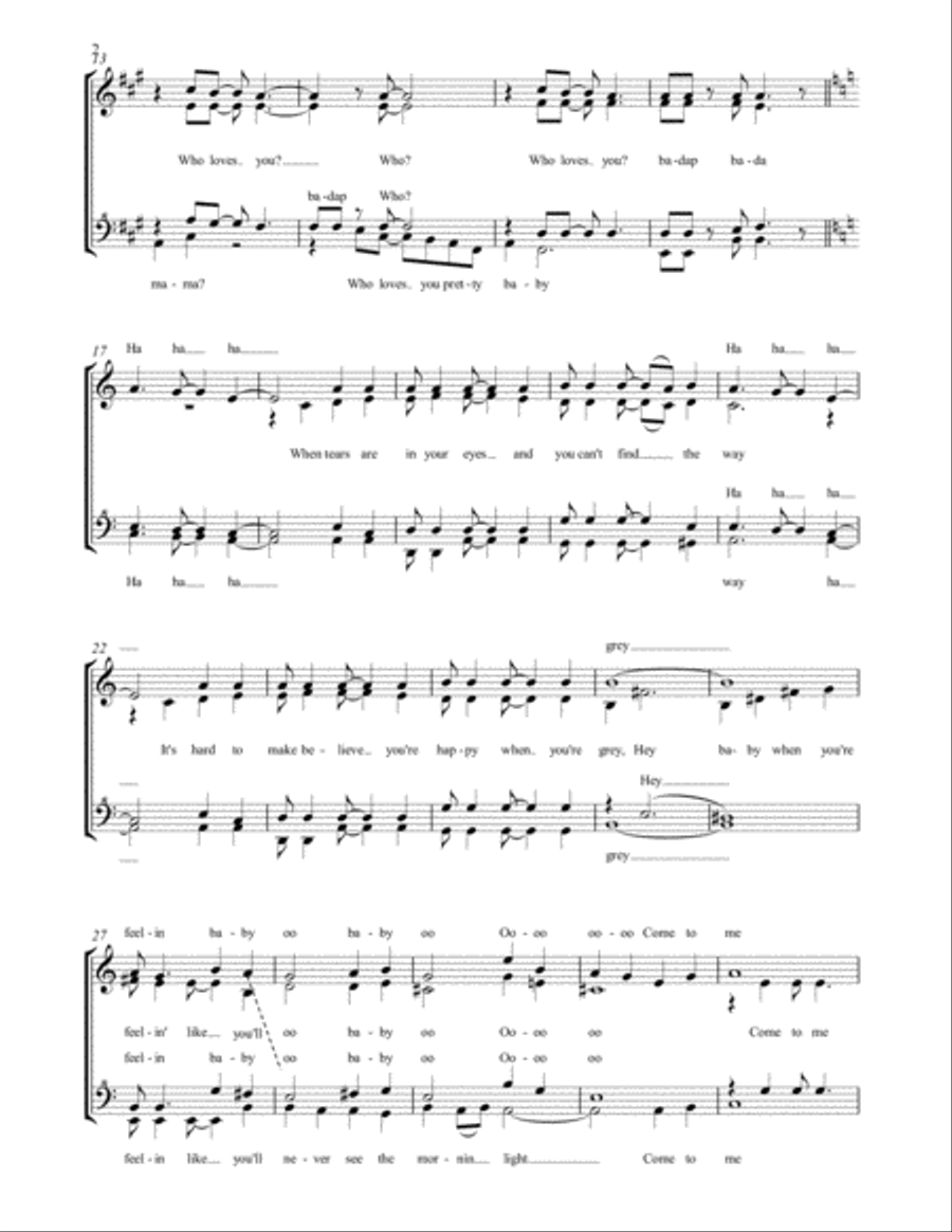 Who Loves You SSAA scores gallery preview page 2