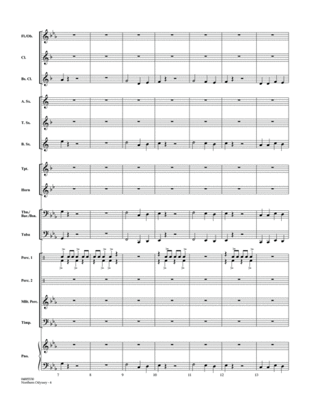 Northern Odyssey - Conductor Score (Full Score)