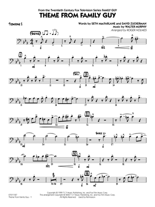 Book cover for Theme from Family Guy (arr. Roger Holmes) - Trombone 2