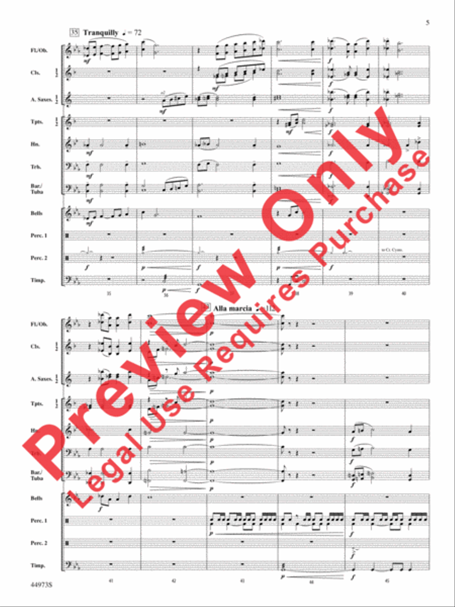 Wings of Apollo Concert Band scores gallery preview page 6