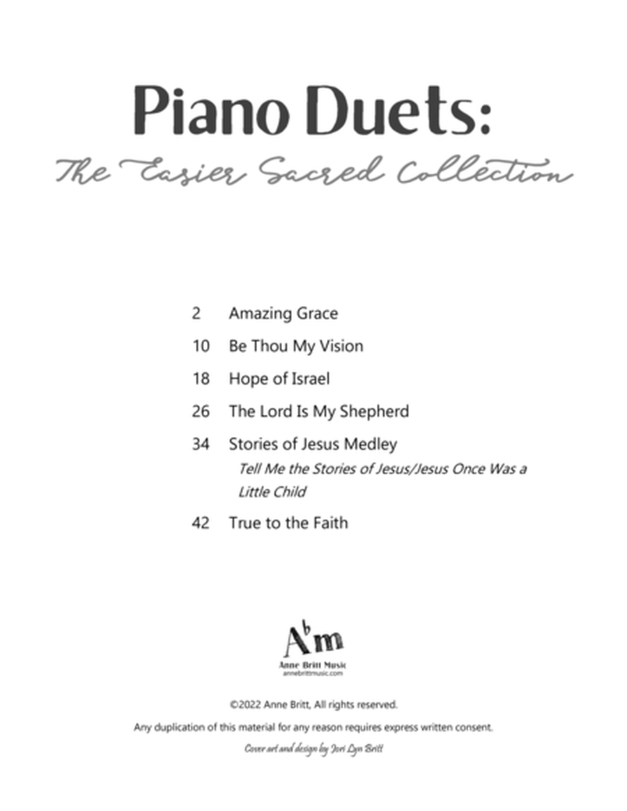 Piano Duets: The Easier Sacred Collection image number null
