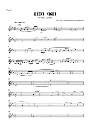 Silent Night for Flute Quartet - Flute 2 Part