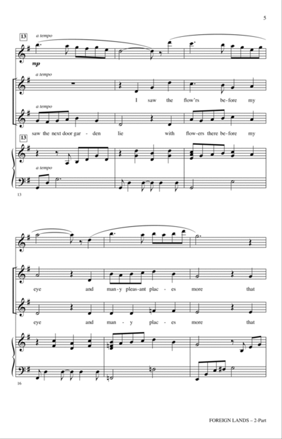 Foreign Lands Foreign Lands 2-Part scores gallery preview page 3