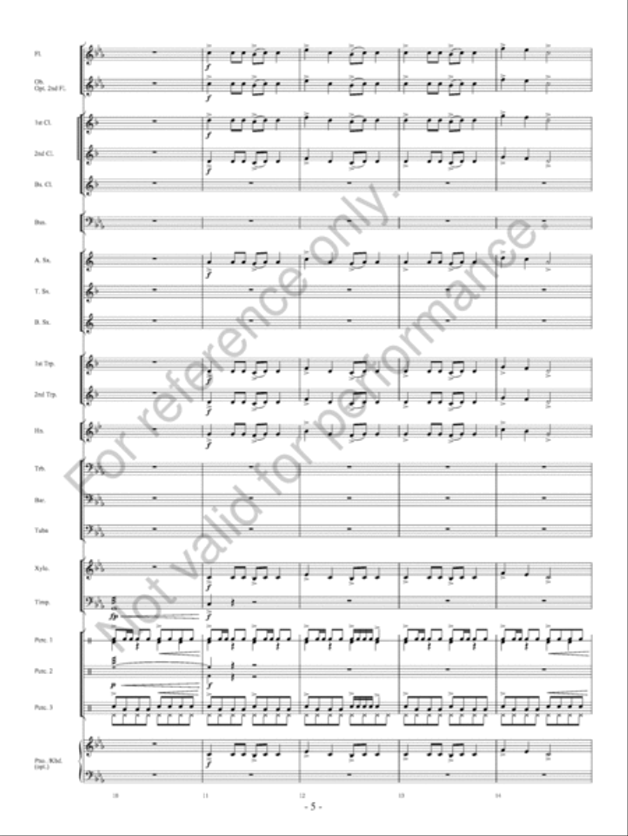 Red Earth Dances Concert Band scores gallery preview page 6