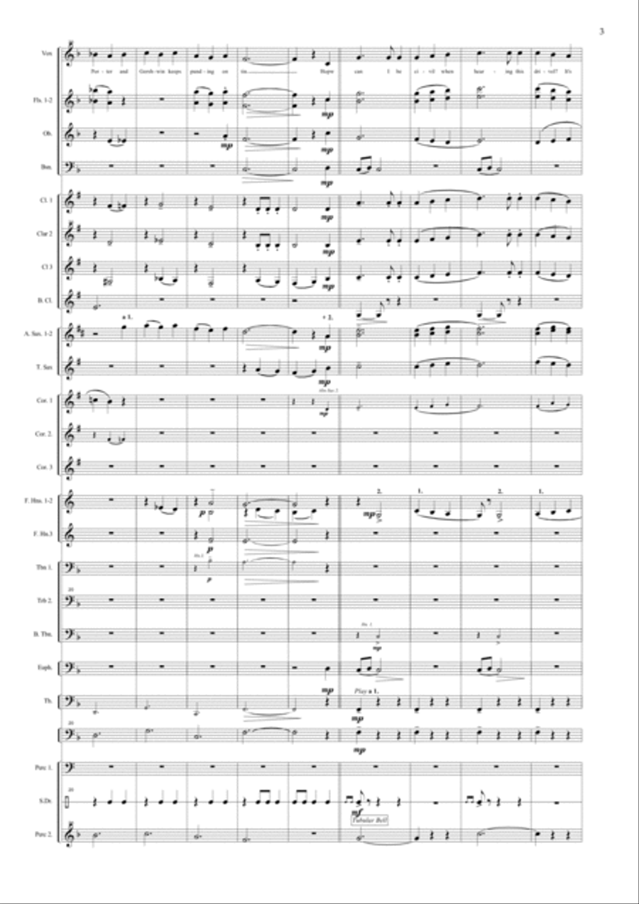 By Strauss Concert Band scores gallery preview page 3
