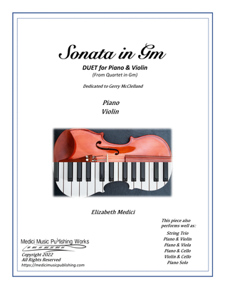 Sonata Duet in Gm for Piano & Violin