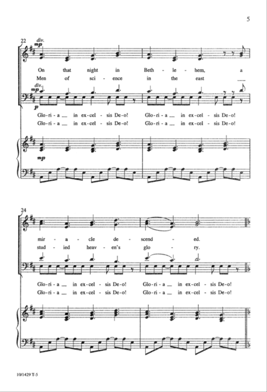 Gloria In Excelsis Deo Divisi scores gallery preview page 5
