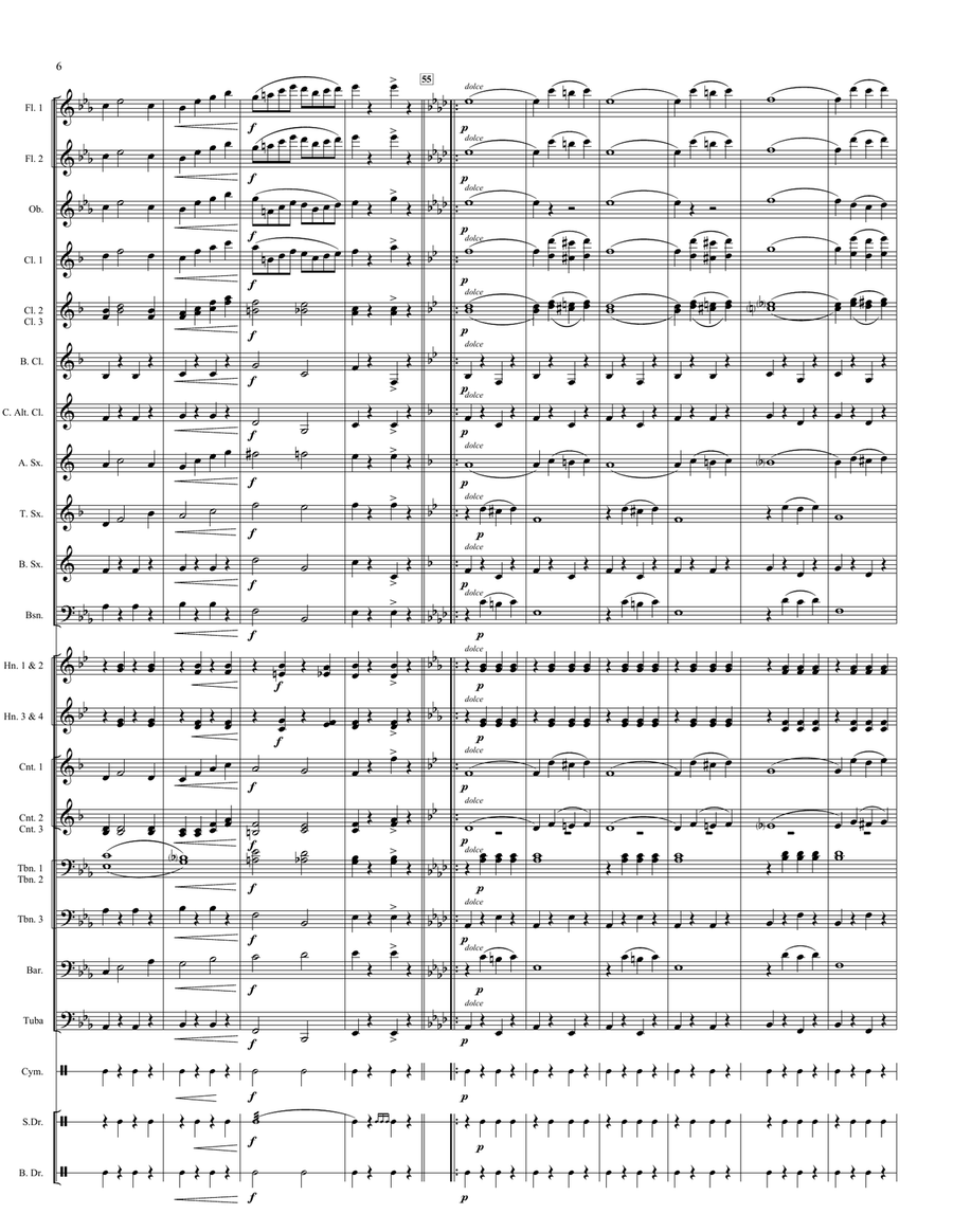 A Royal Welcome Home Concert Band scores gallery preview page 6