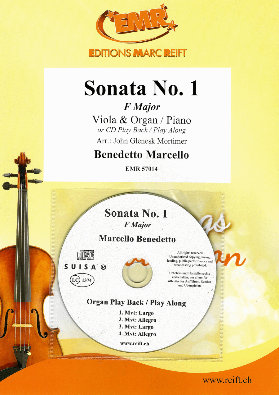 Sonata No. 1 Viola scores gallery preview page 1