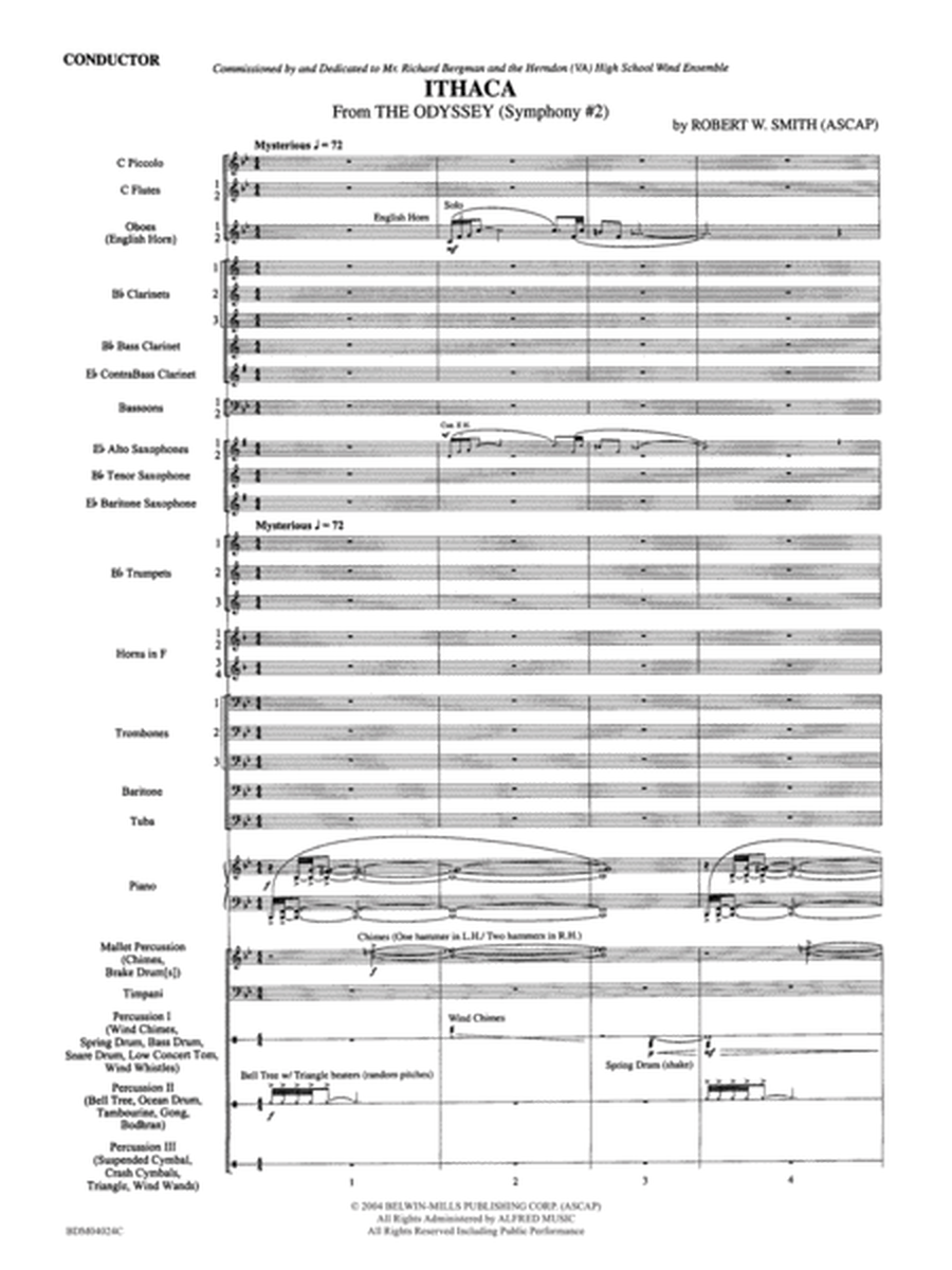Ithaca (from The Odyssey (Symphony No. 2)): Score