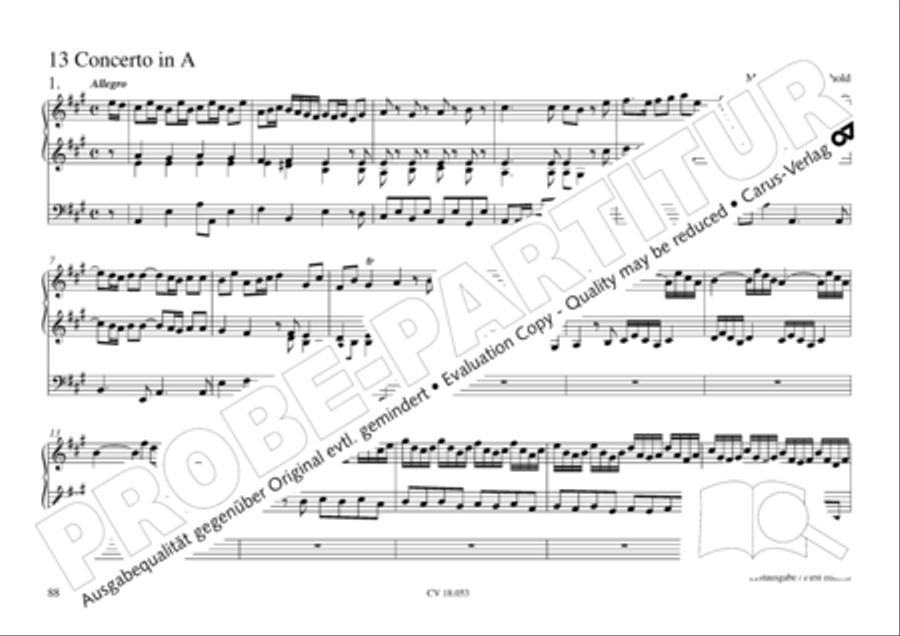 Das Husumer Orgelbuch von 1758 Organ Solo scores gallery preview page 89